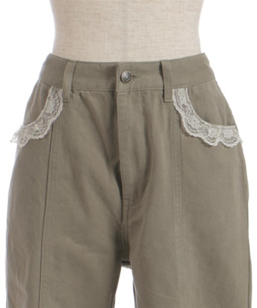 axes femme（アクシーズファム）の「レース付スリット×リボンパンツ（その他パンツ・レディース・カーキ/ケミカルウォッシュ・FREE）」の15枚目の写真