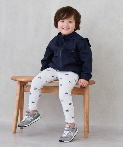 petit main（プティマイン）の「【撥水加工】切替ウィンブレ（ナイロンジャケット・キッズ・アイボリー/カラフル/ネイビー/レインボー・80ｃｍ/110cm/100cm/120cm/130cm/90cm）」の8枚目の写真