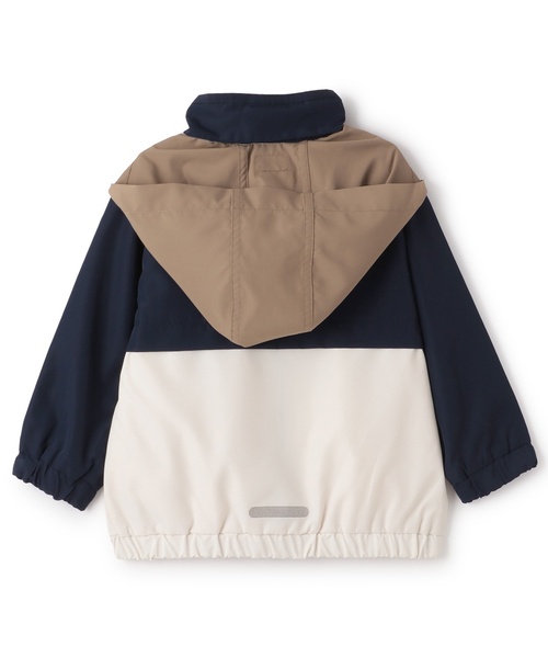 petit main（プティマイン）の「【撥水加工】切替ウィンブレ（ナイロンジャケット・キッズ・アイボリー/カラフル/ネイビー/レインボー・80ｃｍ/110cm/100cm/120cm/130cm/90cm）」の15枚目の写真