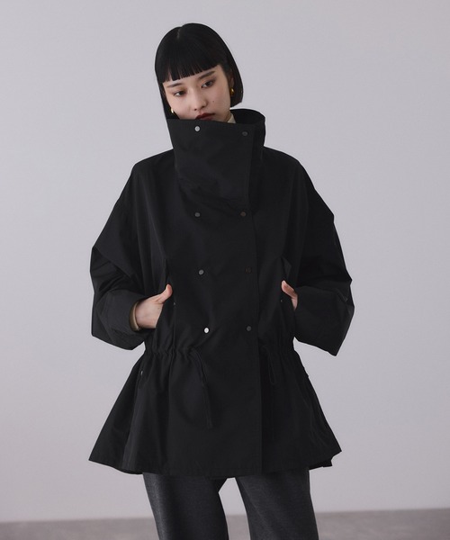 新品未使用✨アダムエロペ　パテッドステンカラーブルゾン　ブラック　2024AW パテッドステンカラーブルゾン | アダムエロペ(ADAM ET ROPE