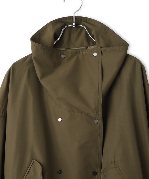 アダムエロぺ　コート　スタンドカラードロストブルゾン　ブラウン　38 アダムエロぺ コート スタンドカラードロストブルゾン ブラウン 38