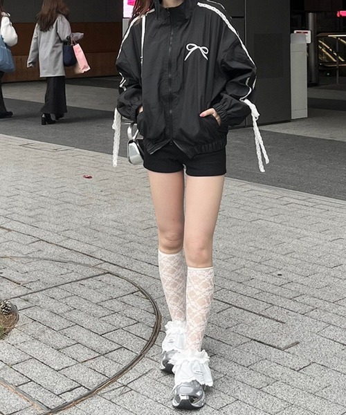 Flugge(フラッジー)の「レースリボンブルゾン(ブルゾン・レディース・マルチ/ブラック・FREE)」の6枚目の写真