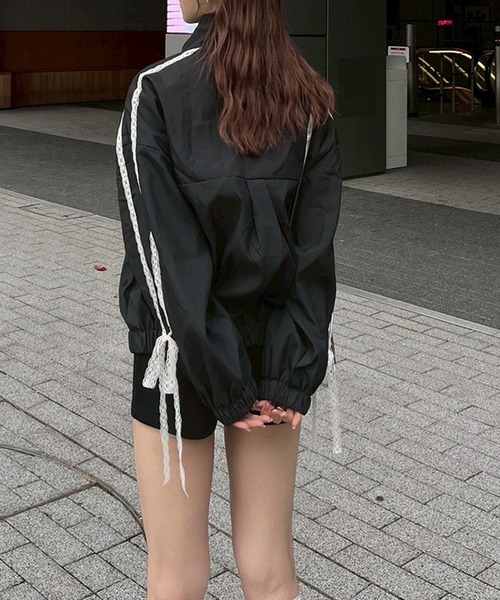 Flugge(フラッジー)の「レースリボンブルゾン(ブルゾン・レディース・マルチ/ブラック・FREE)」の10枚目の写真