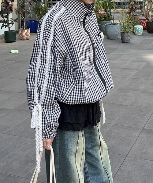 Flugge(フラッジー)の「レースリボンブルゾン(ブルゾン・レディース・マルチ/ブラック・FREE)」の18枚目の写真