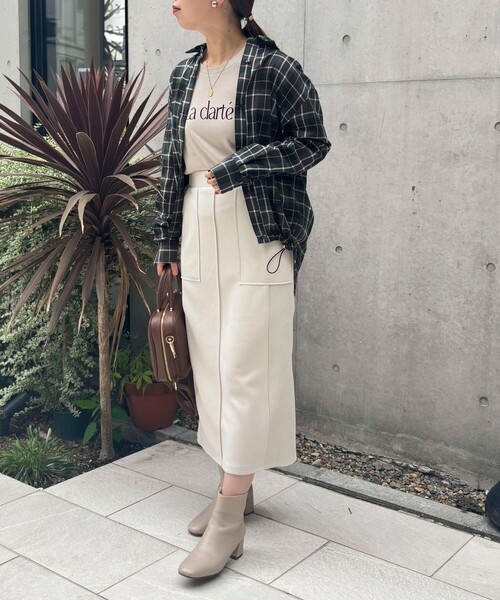 MICO COULIER(ミコクリエ)の「コットンテンセルチェックブラウス(シャツ/ブラウス・レディース・オレンジ系その他/グリーン系その他・38)」の15枚目の写真