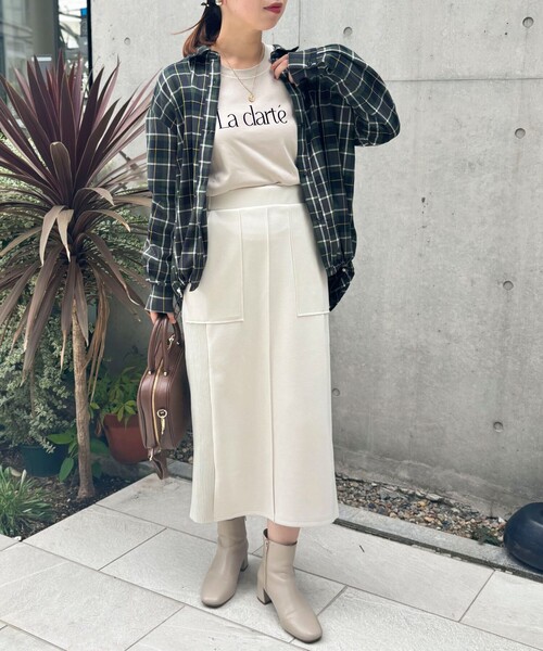 MICO COULIER(ミコクリエ)の「コットンテンセルチェックブラウス(シャツ/ブラウス・レディース・オレンジ系その他/グリーン系その他・38)」の16枚目の写真