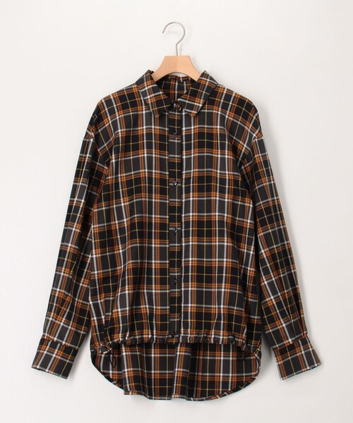 MICO COULIER(ミコクリエ)の「コットンテンセルチェックブラウス(シャツ/ブラウス・レディース・オレンジ系その他/グリーン系その他・38)」の20枚目の写真