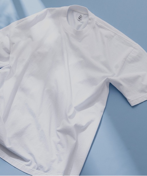 LOS ANGELES APPAREL(ロサンゼルスアパレル)の「【LOS ANGELES APPAREL/ロサンゼルスアパレル】1801GD 6.5oz ガーメントダイ クルーネックTシャツ(Tシャツ/カットソー・メンズ・チャコールグレー/ブラック/ホワイト/ゴールド・X-LARGE/MEDIUM/LARGE)」の2枚目の写真