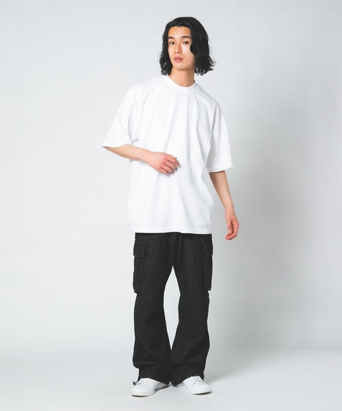 LOS ANGELES APPAREL(ロサンゼルスアパレル)の「【LOS ANGELES APPAREL/ロサンゼルスアパレル】1801GD 6.5oz ガーメントダイ クルーネックTシャツ(Tシャツ/カットソー・メンズ・チャコールグレー/ブラック/ホワイト/ゴールド・X-LARGE/MEDIUM/LARGE)」の19枚目の写真
