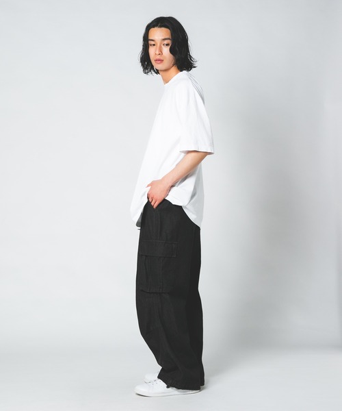 LOS ANGELES APPAREL(ロサンゼルスアパレル)の「【LOS ANGELES APPAREL/ロサンゼルスアパレル】1801GD 6.5oz ガーメントダイ クルーネックTシャツ(Tシャツ/カットソー・メンズ・チャコールグレー/ブラック/ホワイト/ゴールド・X-LARGE/MEDIUM/LARGE)」の18枚目の写真