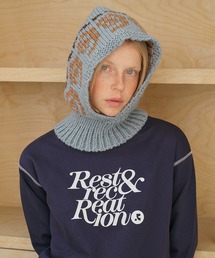 SANSeLF（サンセルフ）の「【SANSeLF】 ローズモチーフニットバラクラバ  ふんわりフォルム saa25a130（ネックウォーマー/スヌード・レディース）」