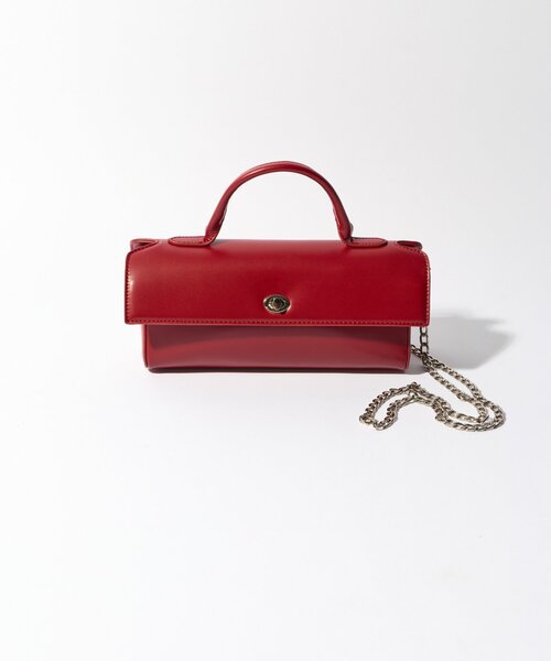 cache cache（カシュ カシュ）の「【cache cache(カシュカシュ)】横長スムースショルダー（ハンドバッグ・レディース・ブラック/ブラウン/レッド・FREE）」の3枚目の写真