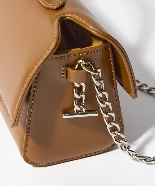 cache cache（カシュ カシュ）の「【cache cache(カシュカシュ)】横長スムースショルダー（ハンドバッグ・レディース・ブラック/ブラウン/レッド・FREE）」の7枚目の写真