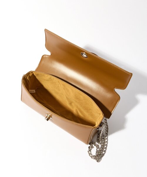 cache cache（カシュ カシュ）の「【cache cache(カシュカシュ)】横長スムースショルダー（ハンドバッグ・レディース・ブラック/ブラウン/レッド・FREE）」の5枚目の写真