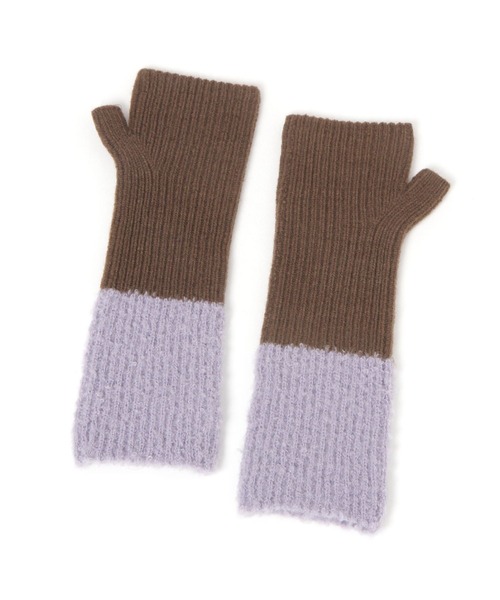 studio CLIP(スタディオクリップ)の「バイカラーアームウォーマー(アームカバー・レディース・アイボリー/ベージュ/ブラウン・FREE)」の5枚目の写真