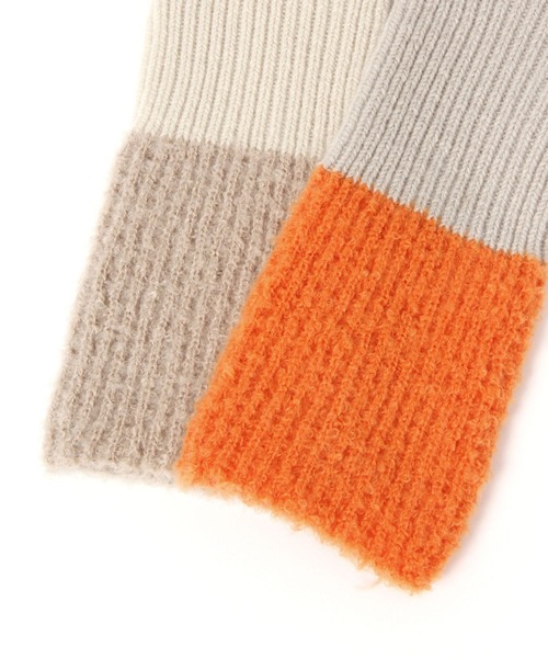 studio CLIP(スタディオクリップ)の「バイカラーアームウォーマー(アームカバー・レディース・アイボリー/ベージュ/ブラウン・FREE)」の10枚目の写真