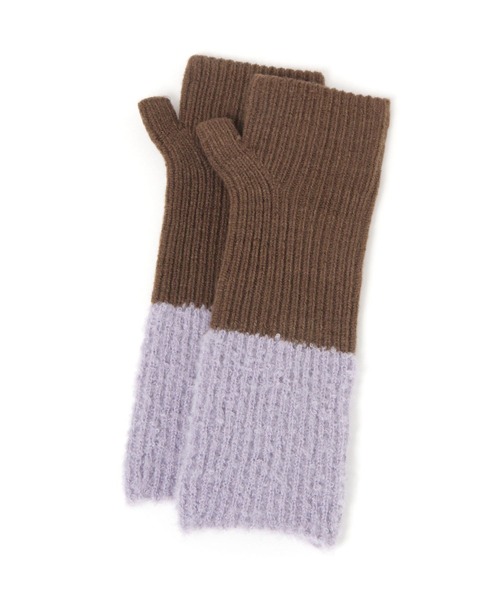 studio CLIP(スタディオクリップ)の「バイカラーアームウォーマー(アームカバー・レディース・アイボリー/ベージュ/ブラウン・FREE)」の16枚目の写真