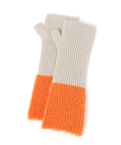 studio CLIP(スタディオクリップ)の「バイカラーアームウォーマー(アームカバー・レディース・アイボリー/ベージュ/ブラウン・FREE)」の15枚目の写真