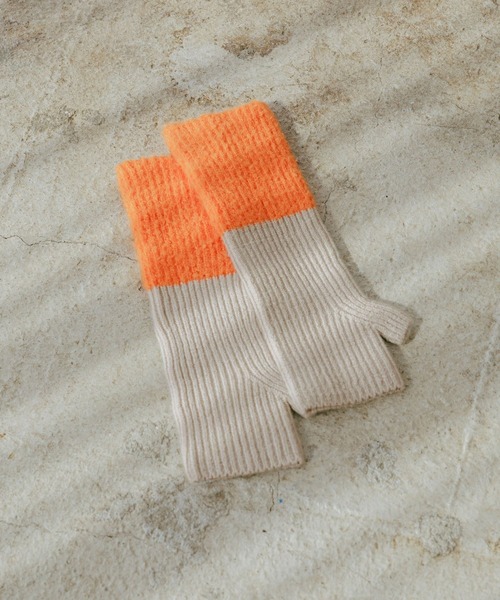 studio CLIP(スタディオクリップ)の「バイカラーアームウォーマー(アームカバー・レディース・アイボリー/ベージュ/ブラウン・FREE)」の18枚目の写真