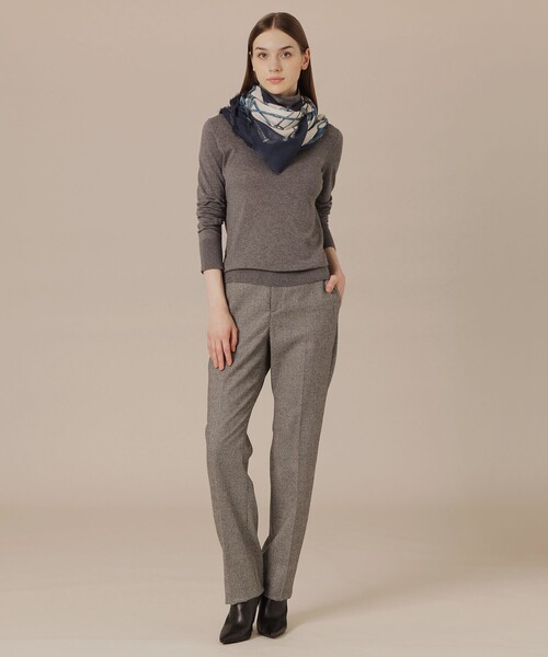 MACKINTOSH LONDON（マッキントッシュ ロンドン）の「colomboハーネススカーフ（ストール/ショール・レディース・ネイビー/ブラウン・FREE）」の6枚目の写真