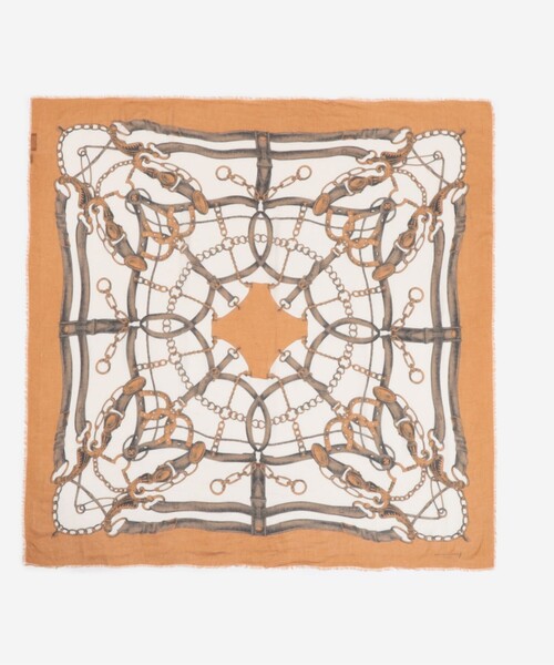 MACKINTOSH LONDON（マッキントッシュ ロンドン）の「colomboハーネススカーフ（ストール/ショール・レディース・ネイビー/ブラウン・FREE）」の5枚目の写真