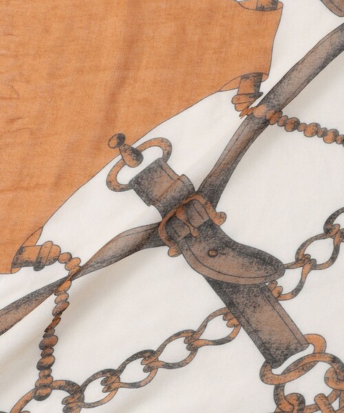 MACKINTOSH LONDON（マッキントッシュ ロンドン）の「colomboハーネススカーフ（ストール/ショール・レディース・ネイビー/ブラウン・FREE）」の3枚目の写真