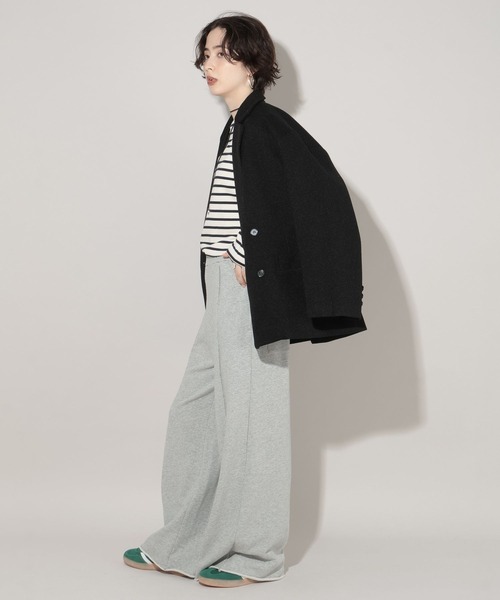 GEORGE'S（ジョージズ）の「ボクシージャケットコート（テーラードジャケット・レディース・ブラウン/ブラック・SMALL/MEDIUM）」の5枚目の写真