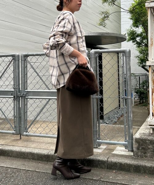 Jena espace merveilleux（ジェナ　エスパスメルヴェイユ）の「【WEB限定】ストレッチキモウナロースカート（スカート・レディース・アイボリー/カーキ/ブラック・FREE）」の20枚目の写真