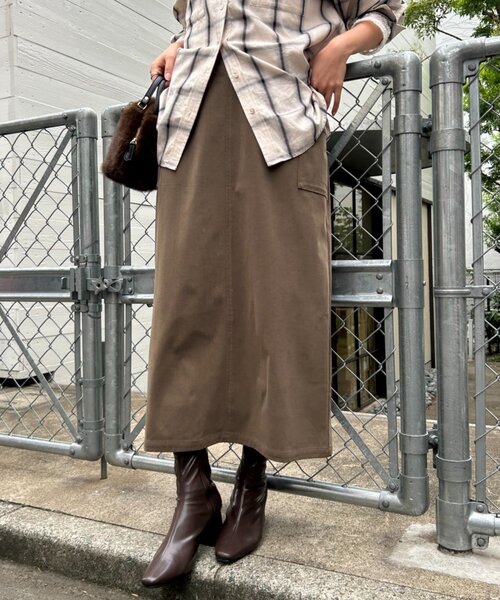 Jena espace merveilleux（ジェナ　エスパスメルヴェイユ）の「【WEB限定】ストレッチキモウナロースカート（スカート・レディース・アイボリー/カーキ/ブラック・FREE）」の22枚目の写真