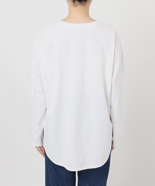 B.C STOCK(ベーセーストック)の「裾スリットロンTEE(Tシャツ/カットソー・レディース・ホワイト・FREE)」の11枚目の写真