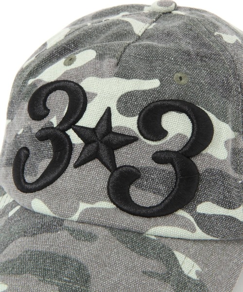 3.3 Field Trip （3.3フィールドトリップ）の「3.3 Field Trip／カモフラデザインCAP（キャップ・レディース・グレー/カーキ・0）」の8枚目の写真