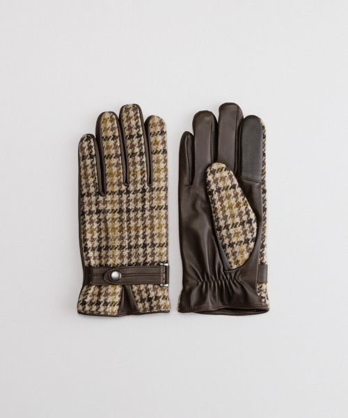 【 KURODA / クロダ 】 Harris Tweed グローブ / タッチパネル対応　KRI