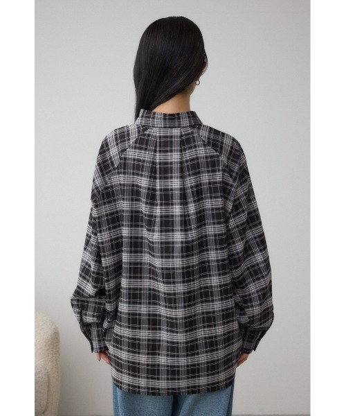 AZUL by moussy(アズールバイマウジー)の「ドロストシャツ(シャツ/ブラウス・レディース・ブラック系その他/アイボリー/ブラウン・FREE)」の18枚目の写真