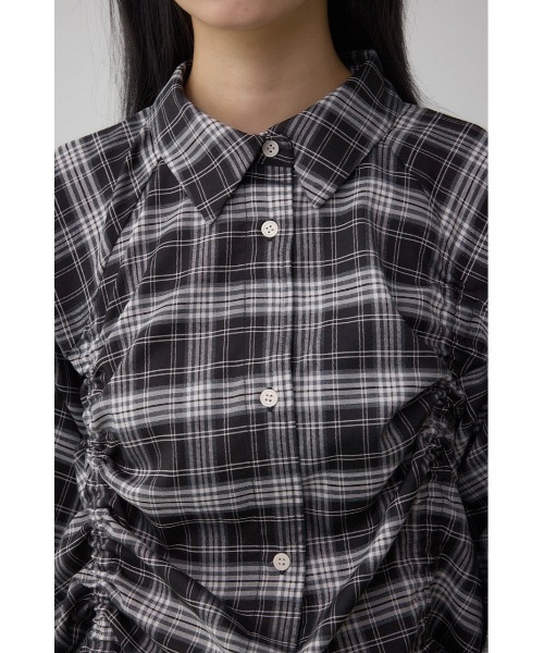 AZUL by moussy(アズールバイマウジー)の「ドロストシャツ(シャツ/ブラウス・レディース・ブラック系その他/アイボリー/ブラウン・FREE)」の19枚目の写真
