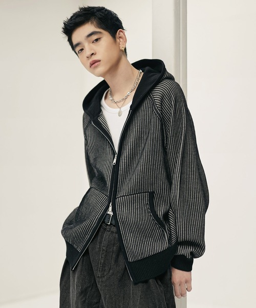 近年モデル ドゥーズィエムクラス ニット パーカー プルオーバー ブルゾン Deuxieme Classe（ドゥーズィエムクラス） 「EVERYDAY I LIKE.」ジップ