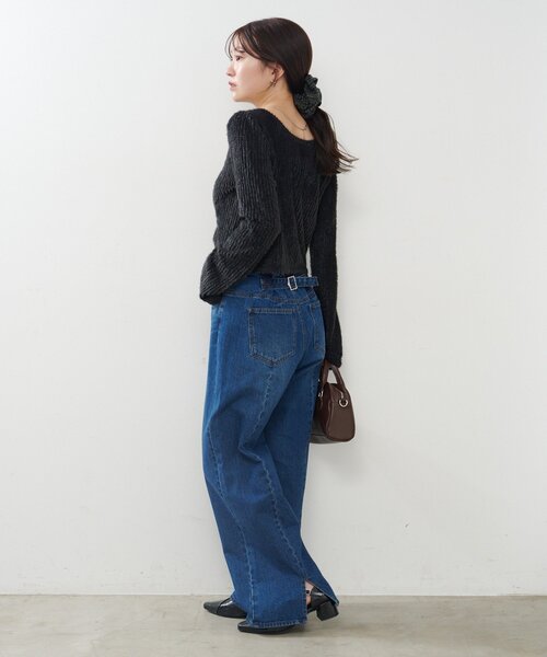 Kastane（カスタネ）の「クロスストラップパンプス（パンプス・レディース・ブラック/ブラウン・36/37/38）」の7枚目の写真