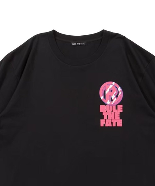 RULE THE FATE（ルールザフェイト）の「RTF STRIPE LOGO TEE/ストライプロゴTシャツ（Tシャツ/カットソー・メンズ・ブラック/ベージュ・2/1/0）」の7枚目の写真