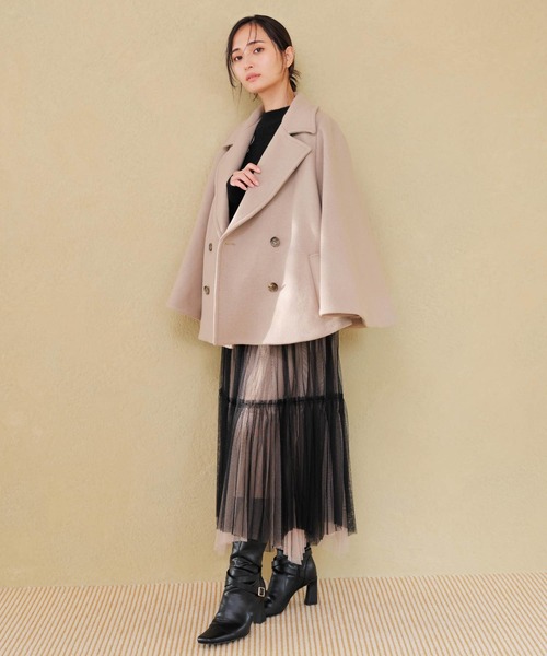 ケープミドルウールコート（その他アウター）｜NOELA（ノエラ）の