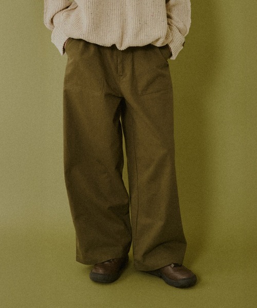 BROKEN BASE（ブロークンベース）の「Baker Pants / ベイカーパンツ（その他パンツ・メンズ・ホワイト/カーキ・MEDIUM/LARGE）」の2枚目の写真