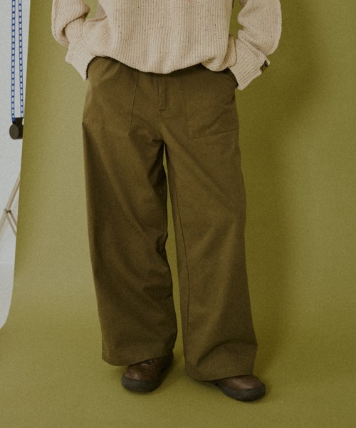 BROKEN BASE（ブロークンベース）の「Baker Pants / ベイカーパンツ（その他パンツ・メンズ・ホワイト/カーキ・MEDIUM/LARGE）」の3枚目の写真