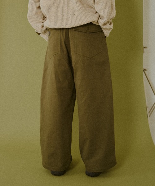 BROKEN BASE（ブロークンベース）の「Baker Pants / ベイカーパンツ（その他パンツ・メンズ・ホワイト/カーキ・MEDIUM/LARGE）」の4枚目の写真
