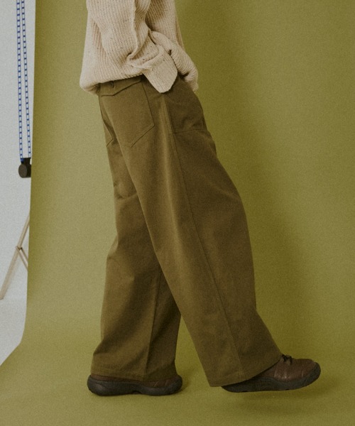 BROKEN BASE（ブロークンベース）の「Baker Pants / ベイカーパンツ（その他パンツ・メンズ・ホワイト/カーキ・MEDIUM/LARGE）」の6枚目の写真