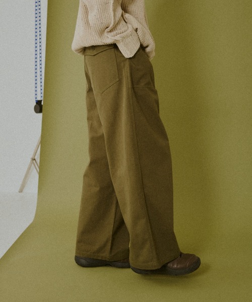 BROKEN BASE（ブロークンベース）の「Baker Pants / ベイカーパンツ（その他パンツ・メンズ・ホワイト/カーキ・MEDIUM/LARGE）」の8枚目の写真