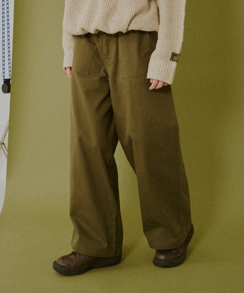 BROKEN BASE（ブロークンベース）の「Baker Pants / ベイカーパンツ（その他パンツ・メンズ・ホワイト/カーキ・MEDIUM/LARGE）」の9枚目の写真