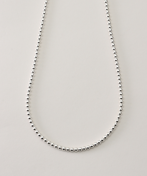 SLOBE IENA（スローブイエナ）の「《追加4》SLOBE メタルビーズネックレス（ネックレス・レディース・シルバー・FREE）」の8枚目の写真