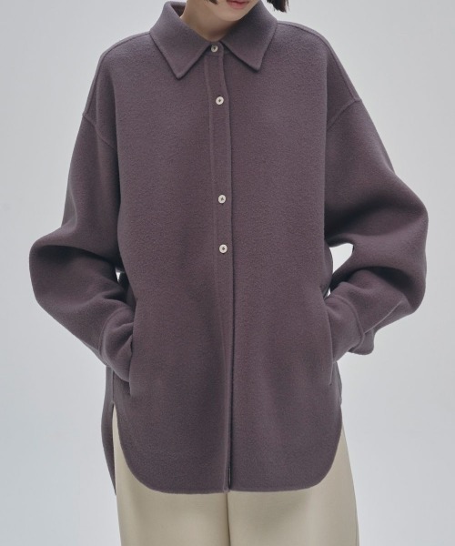 TODAYFUL（トゥデイフル）の「TODAYFUL Wool Shirts Jacket（その他アウター・レディース・ブラック/ライトパープル/ライトグリーン/ライトピンク・36/38）」の3枚目の写真