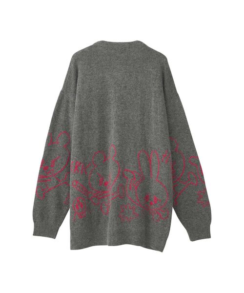 HYSTERIC GLAMOUR（ヒステリックグラマー）の「BEN AND LUCYジャカード カーディガン（カーディガン/ボレロ・レディース・ブラック/ブラウン/トップグレー・FREE）」の11枚目の写真
