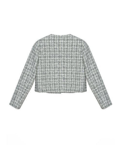 NICK&NICOLE(ニックアンドニコール)の「MIXED TWEED JACKET_BLUE GRAY(テーラードジャケット・レディース・その他・FREE)」の6枚目の写真