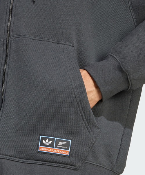 アディダス オリジナルス オールブラックス フルジップ パーカー