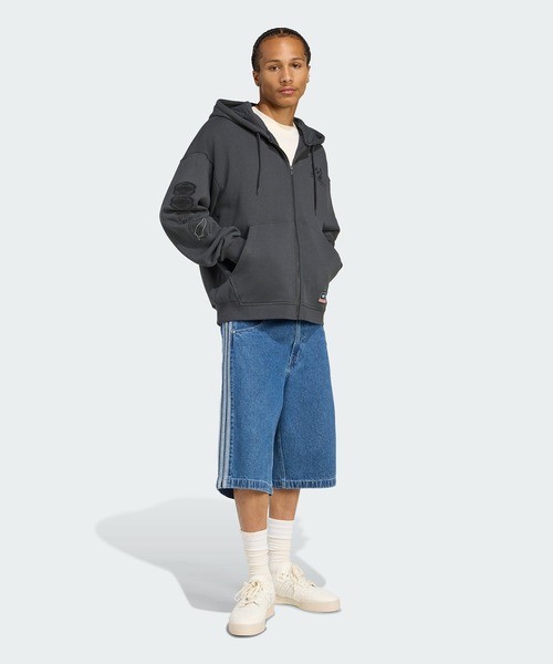 アディダス オリジナルス オールブラックス フルジップ パーカー